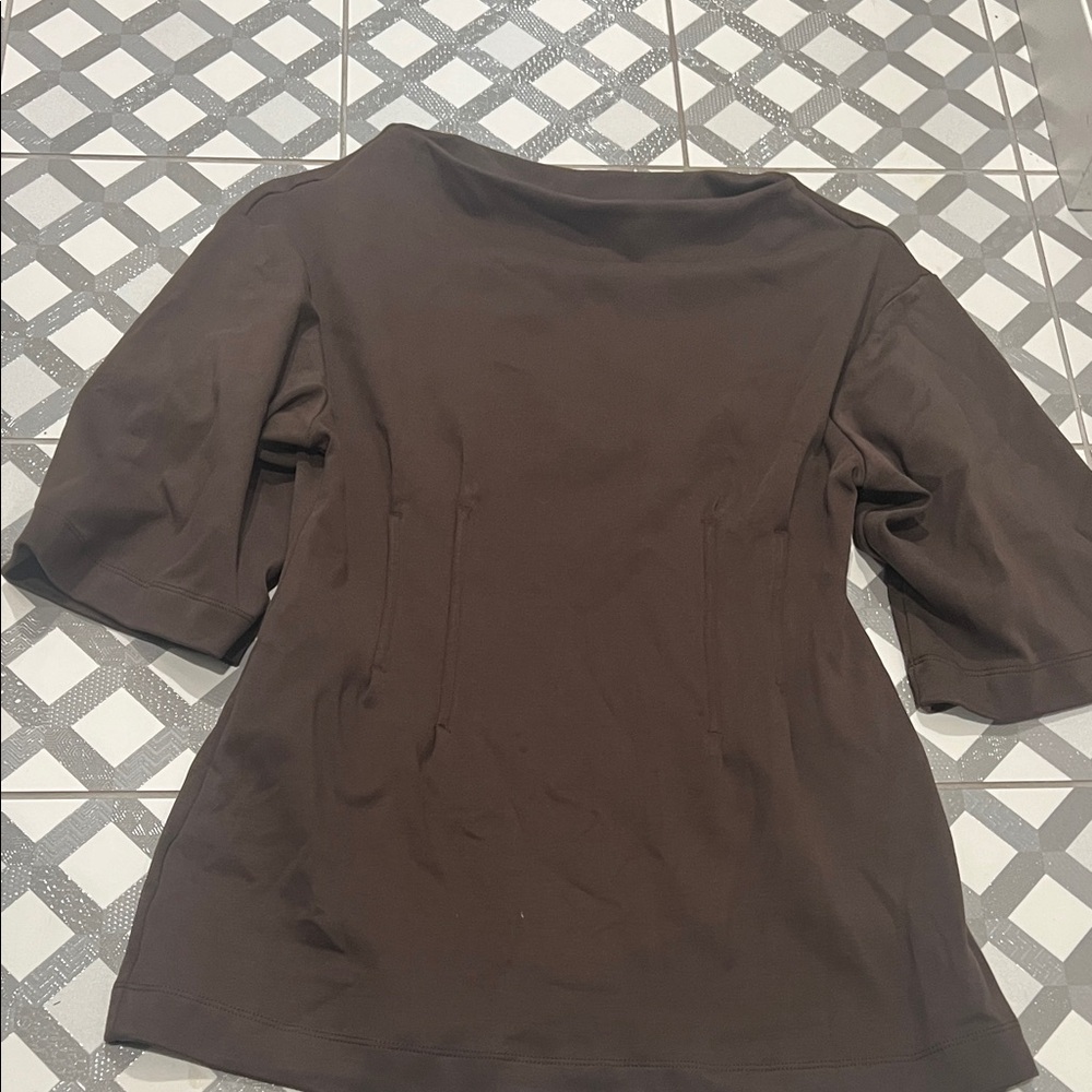 H&M brown women’s top corset style waist